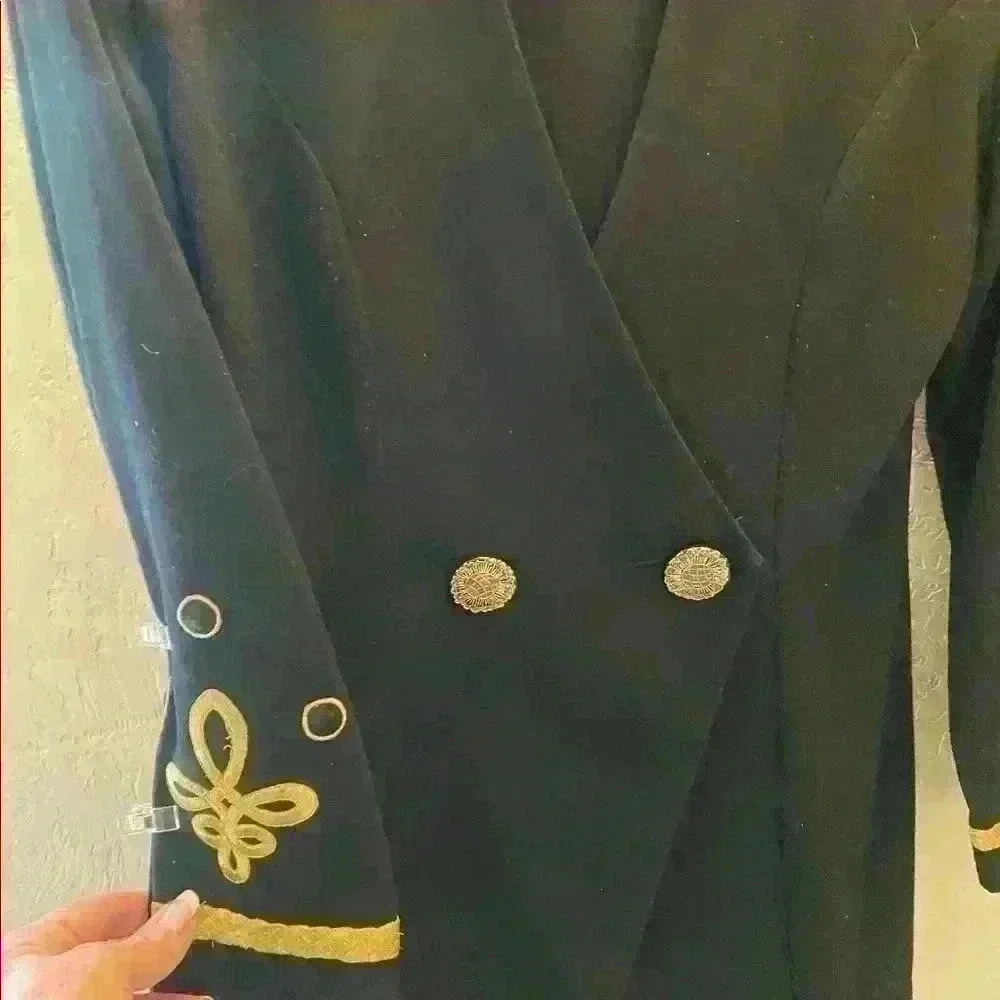 Vintage Cline - Kolarek Black Wool/Gold Size: 2 - Picture 6 of 7